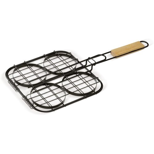 Barbecue hamburgergrill hout
