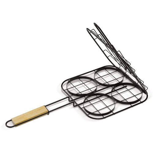 Barbecue hamburgergrill hout