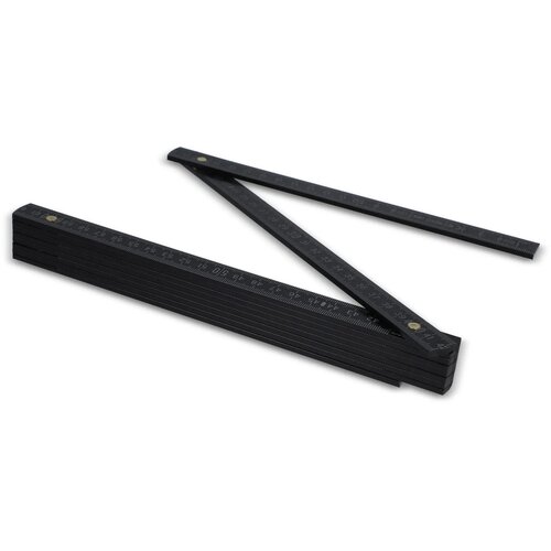 Duimstok hout 2m premium gekleurd zwart