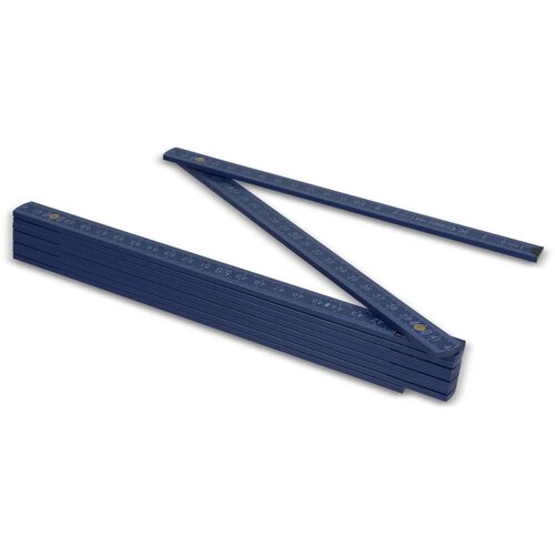 Duimstok hout 2m premium gekleurd donkerblauw