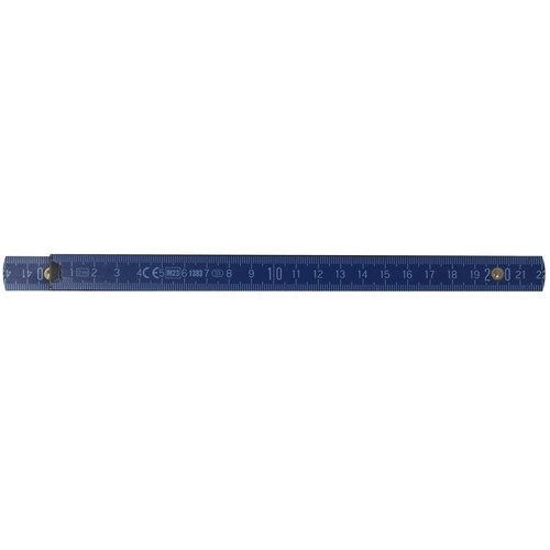 Duimstok hout 2m premium gekleurd donkerblauw