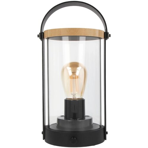 Edison Bamboe Lamp Zwart