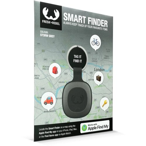 Fresh 'n Rebel Smart Finder (Apple Zoek Mijn) donker grijs