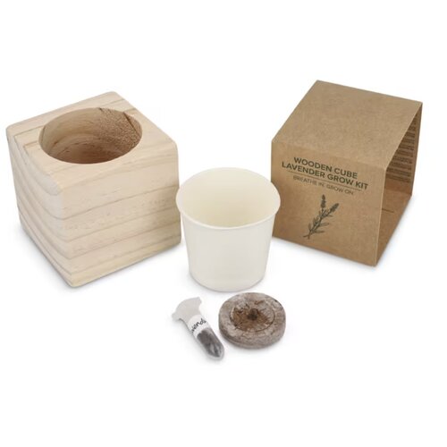 FSC Houten Plantenbak Set - Lavendel Naturel