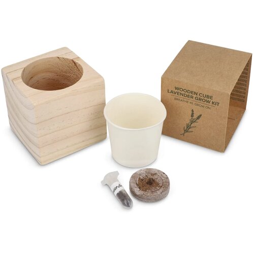 FSC Houten Plantenbak Set - Lavendel Naturel