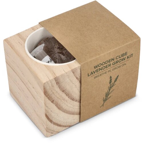 FSC Houten Plantenbak Set - Lavendel Naturel