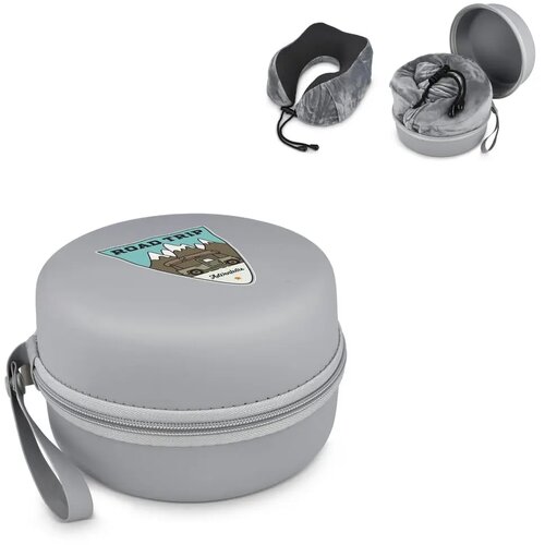 Gecontourde Memory Foam Reiskussen met EVA-case