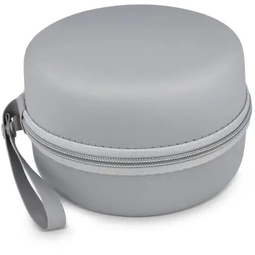 Gecontourde memory foam reiskussen met EVA-case grijs