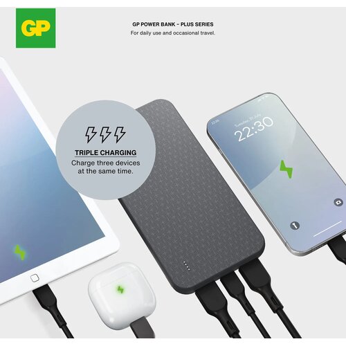 GP B+ Series Powerbank 10000 mAh zwart