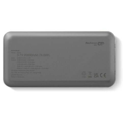 GP B+ Series Powerbank 20000 mAh zwart