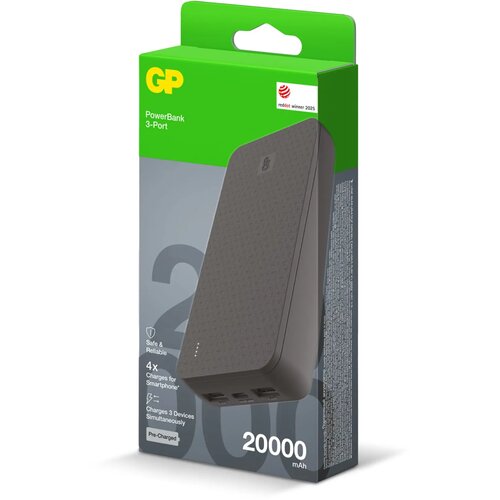 GP B+ Series Powerbank 20000 mAh zwart