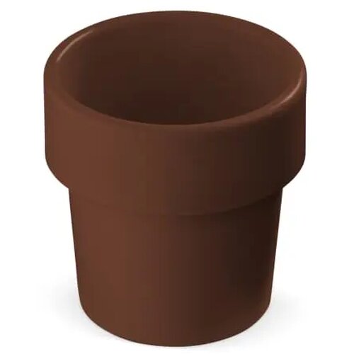 Hot-but-cool beker met basilicum zaadjes bruin