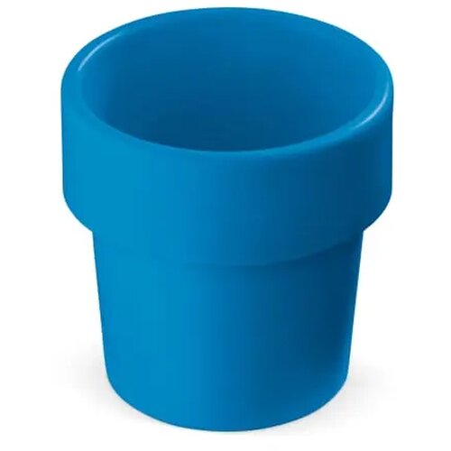 Hot-but-cool beker met basilicum zaadjes blauw