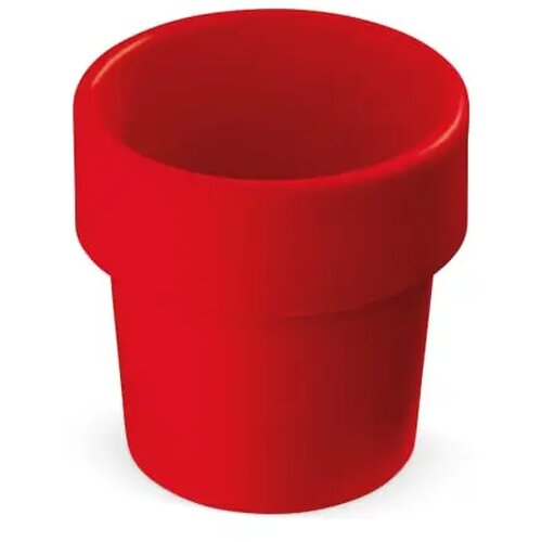 Hot-but-cool beker met basilicum zaadjes rood