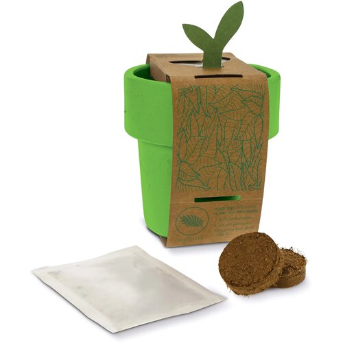 Hot-but-cool beker met basilicum zaadjes lichtgroen