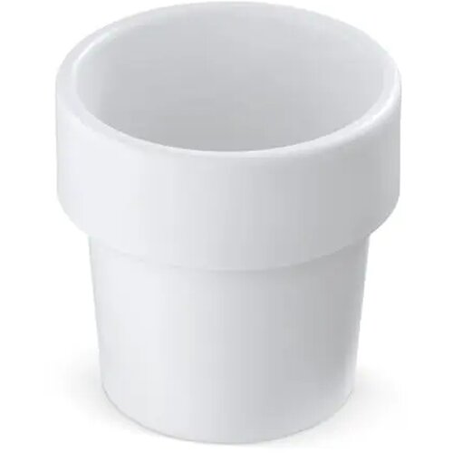 Hot-but-cool beker met kerstomaten zaadjes wit
