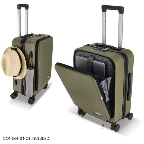 InSideOut Travel Trolley Rulla 20-inch olijfgroen