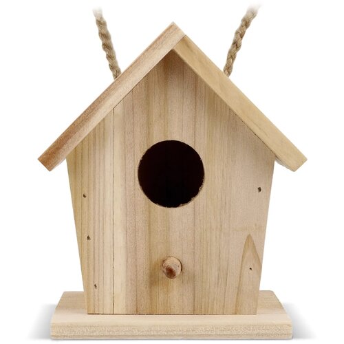 Klein vogelhuisje van FSC-hout natuur