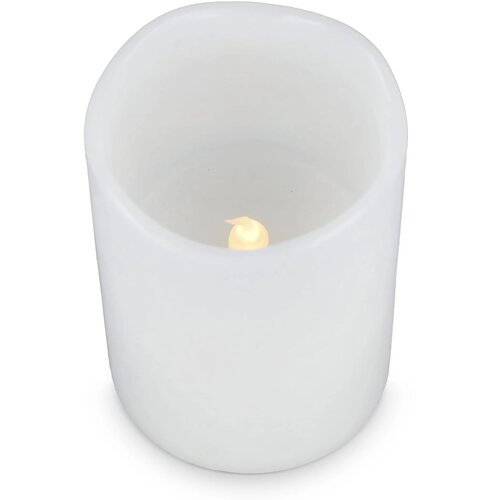 Koselys 3-delige set LED-waxkaarsen Ecru