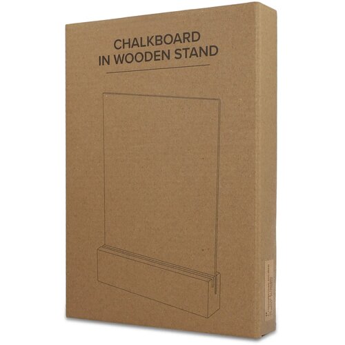 Krijtbord in houten standaard natuur