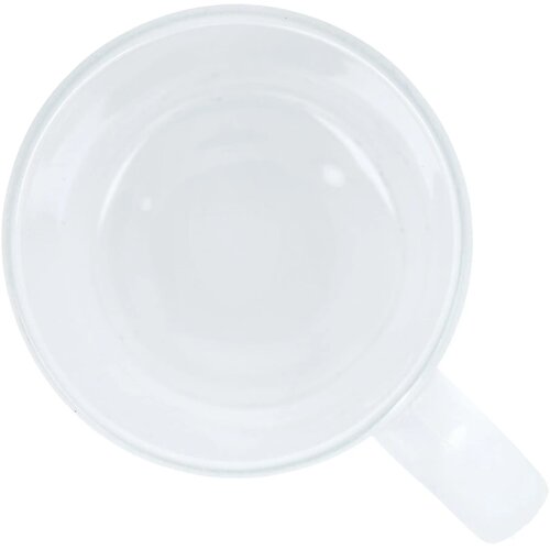 Mallorca subli matglazen mok 335ml ecru / transparant