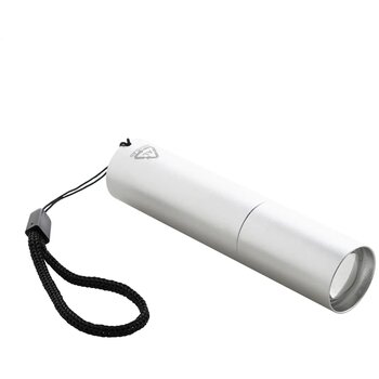 Chargelight Tone Oplaadbare Zaklamp Van Gerecycled Aluminium Zilver Chargelight Tone Oplaadbare Zaklamp Van Gerecycled Aluminium Zilver