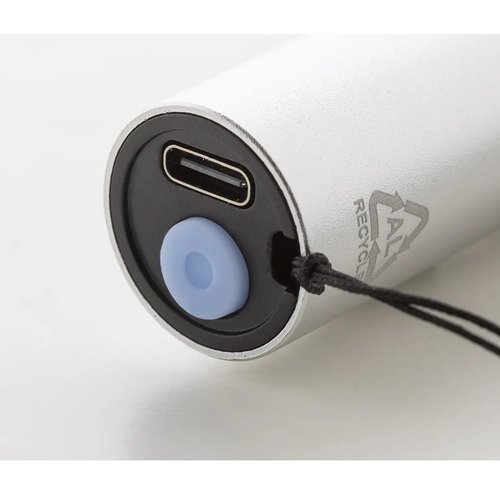 Chargelight Tone Oplaadbare Zaklamp Van Gerecycled Aluminium Zilver