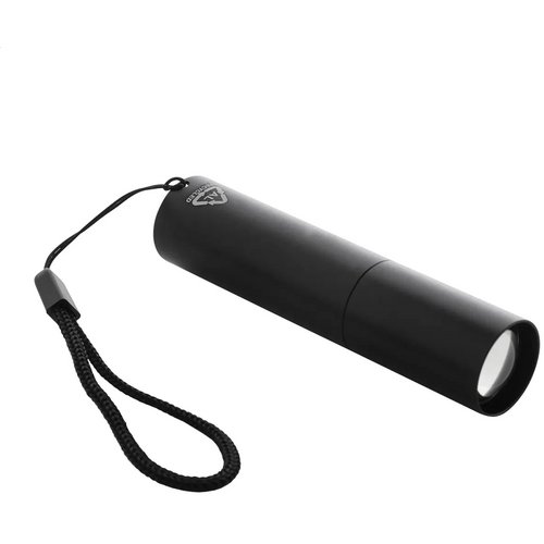 Chargelight Tone Oplaadbare Zaklamp Van Gerecycled Aluminium Zwart