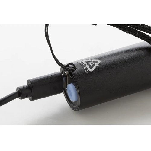 Chargelight Tone Oplaadbare Zaklamp Van Gerecycled Aluminium Zwart