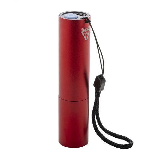 Chargelight Tone Oplaadbare Zaklamp Van Gerecycled Aluminium Rood
