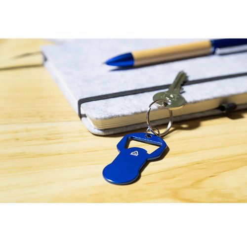 Biropi Flesopener Sleutelhanger Blauw
