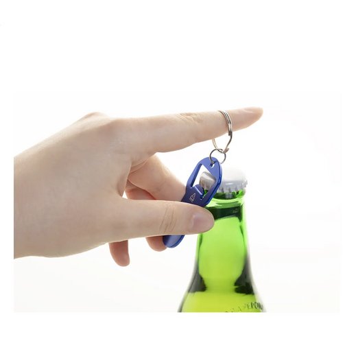 Biropi Flesopener Sleutelhanger Blauw