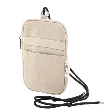 Canvafon Gerecycled Canvas Crossbody Mobiele Tas Natuurlijk