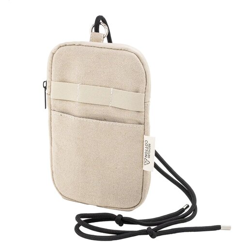 Canvafon Gerecycled Canvas Crossbody Mobiele Tas Natuurlijk