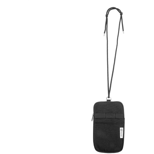Canvafon Gerecycled Canvas Crossbody Mobiele Tas Zwart