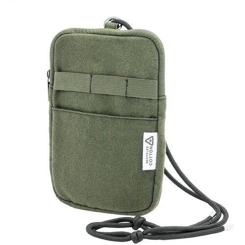 Canvafon Gerecycled Canvas Crossbody Mobiele Tas Groen