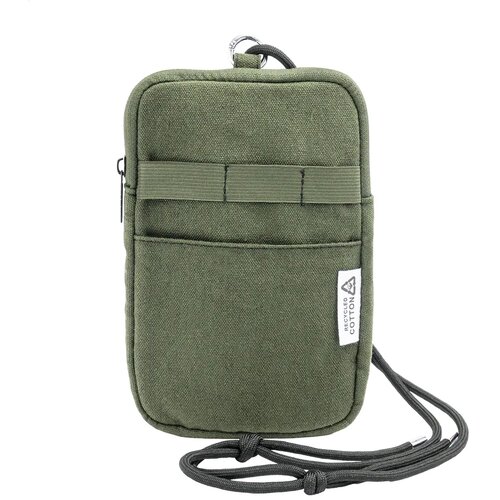 Canvafon Gerecycled Canvas Crossbody Mobiele Tas Groen