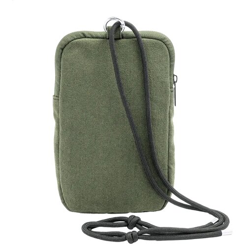 Canvafon Gerecycled Canvas Crossbody Mobiele Tas Groen