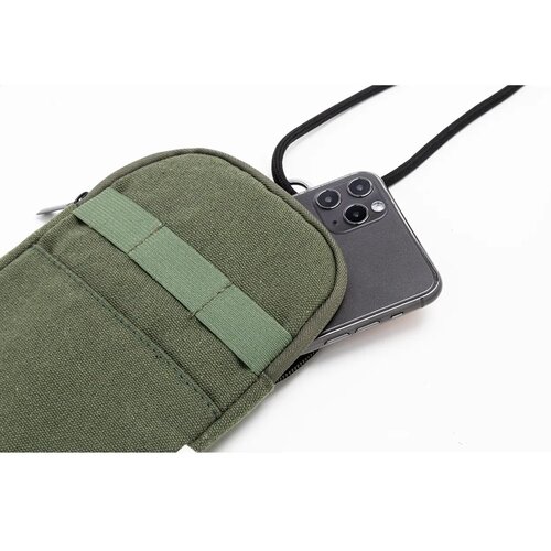 Canvafon Gerecycled Canvas Crossbody Mobiele Tas Groen