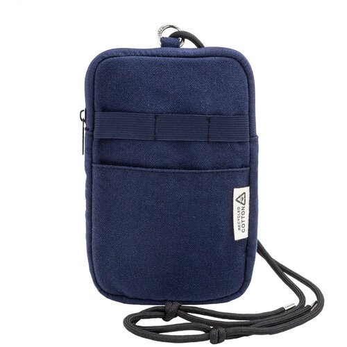 Canvafon Gerecycled Canvas Crossbody Mobiele Tas Blauw