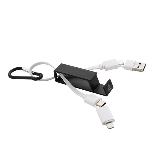 Cappy Usb-Oplaadkabel Zwart