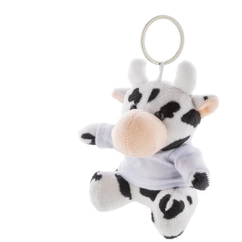Cowfob Pluche Koe Sleutelhanger Wit