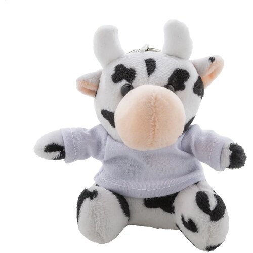 Cowfob Pluche Koe Sleutelhanger Wit