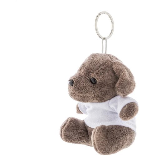 Dogfob Pluche Hond Sleutelhanger Bruin