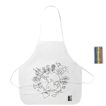Ecolo Rpet Kleur Schort Wit