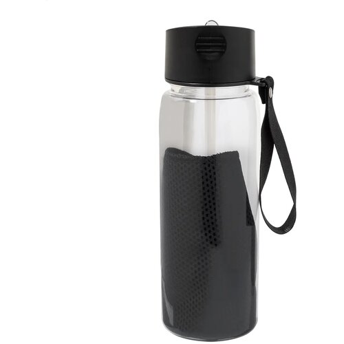 Fitmax Rpet Sportfles Met Handdoek Zwart