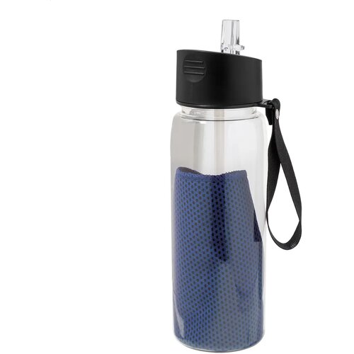 Fitmax Rpet Sportfles Met Handdoek Blauw