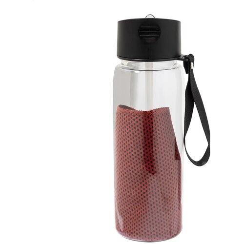 Fitmax Rpet Sportfles Met Handdoek Rood