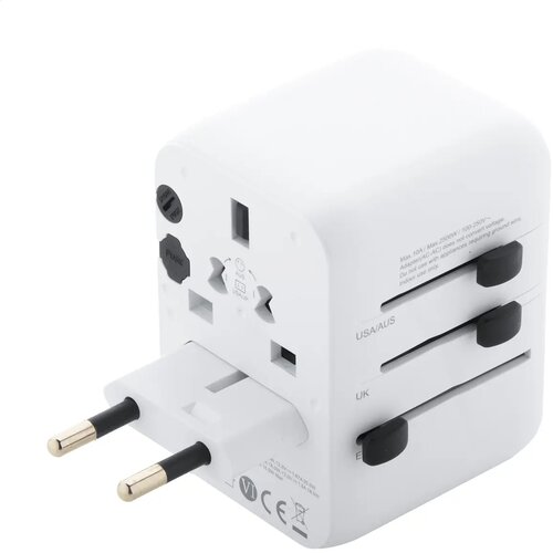 Jetsetter Plus Reis Adapter Wit