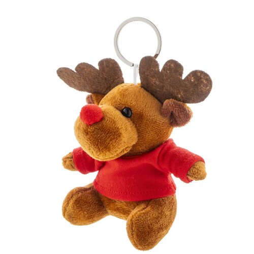 Julren Pluche Kerst Rendier Sleutelhanger Meerkleurig